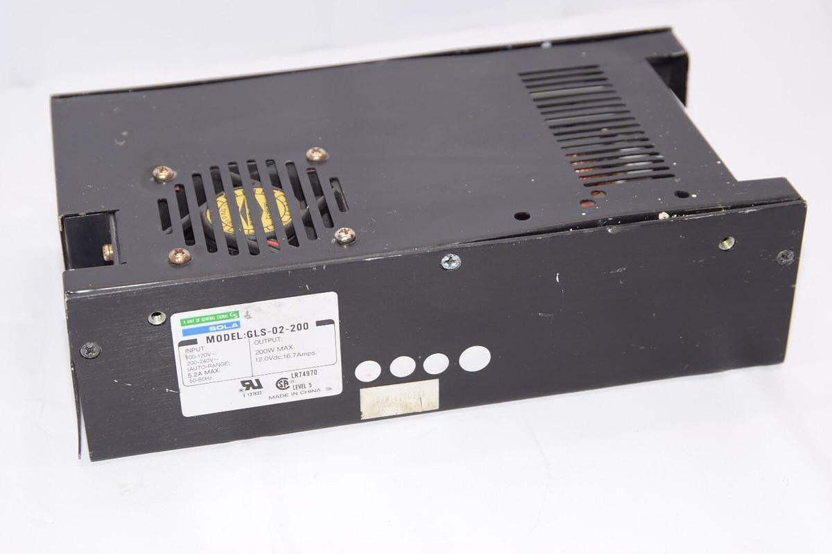 (NEW) SOLA GLS-02-200 100-120V 200W 12.0Vdc 16.7A Hevi-Duty Power Supply