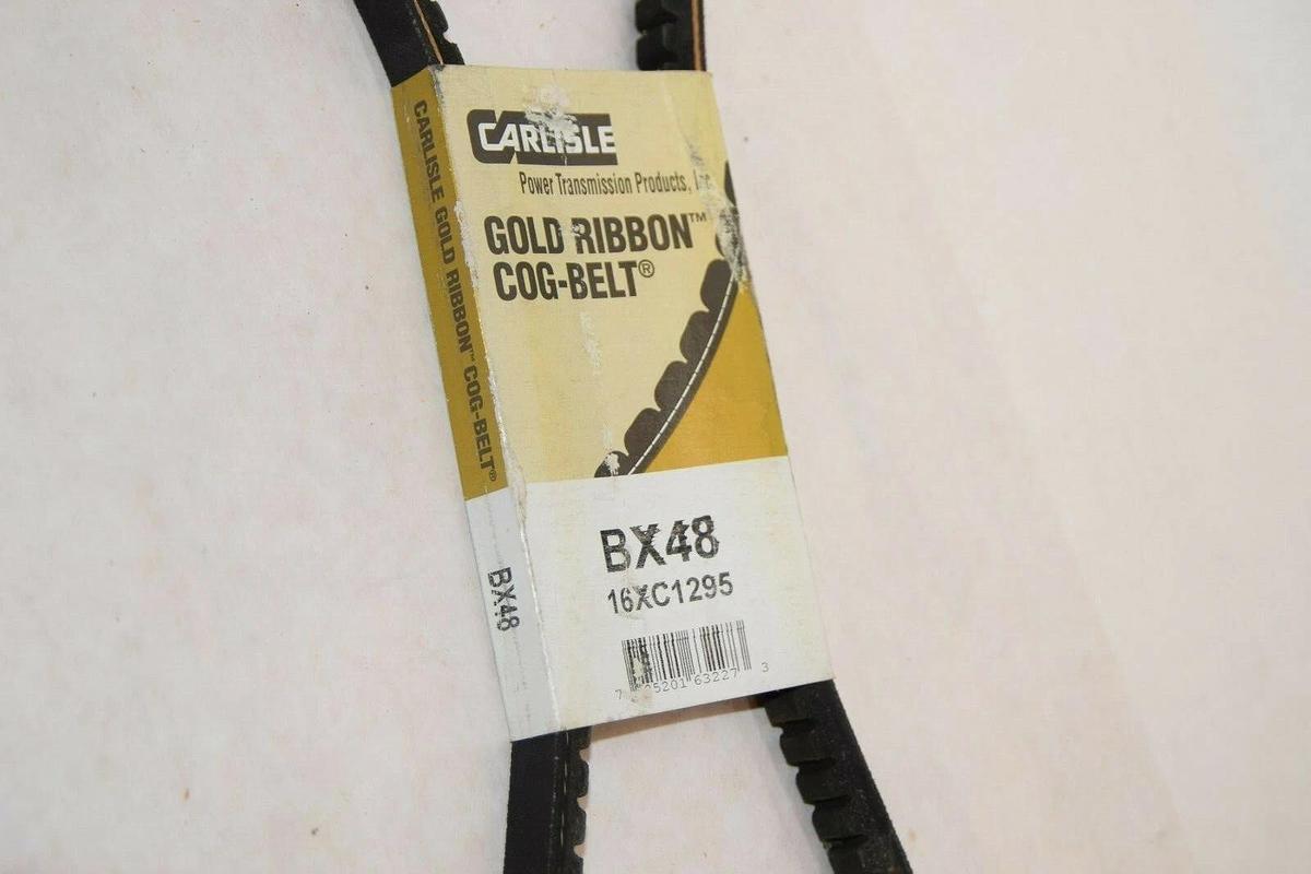 (NEW)  CARLISLE BX48 16XC1295 Gold Ribbon USA Cog V-Belt