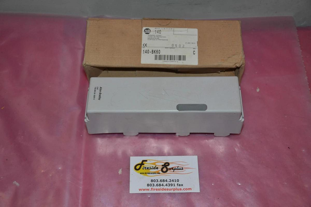 ALLEN BRADLEY TERMINAL BLOCK COVER 140-BK60 140 BK60 140BK60 SER. C NEW
