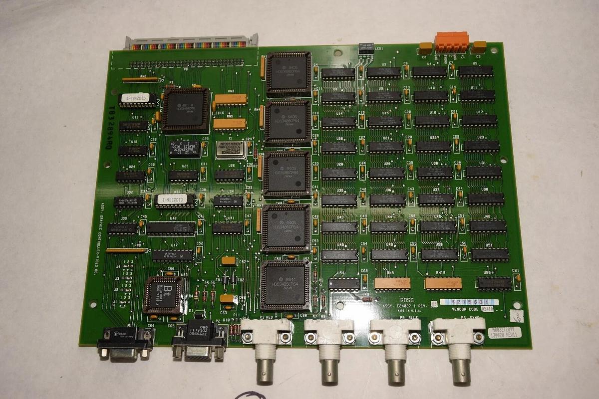 Used GOSS E24027-1 E240271 REV 3 GRAPHIC CONTROLLER VIDEO BOARD
