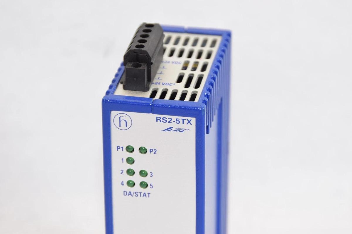Used HIRSCHMANN RS2-5TX 24Vdc 0,13A Rail Switch