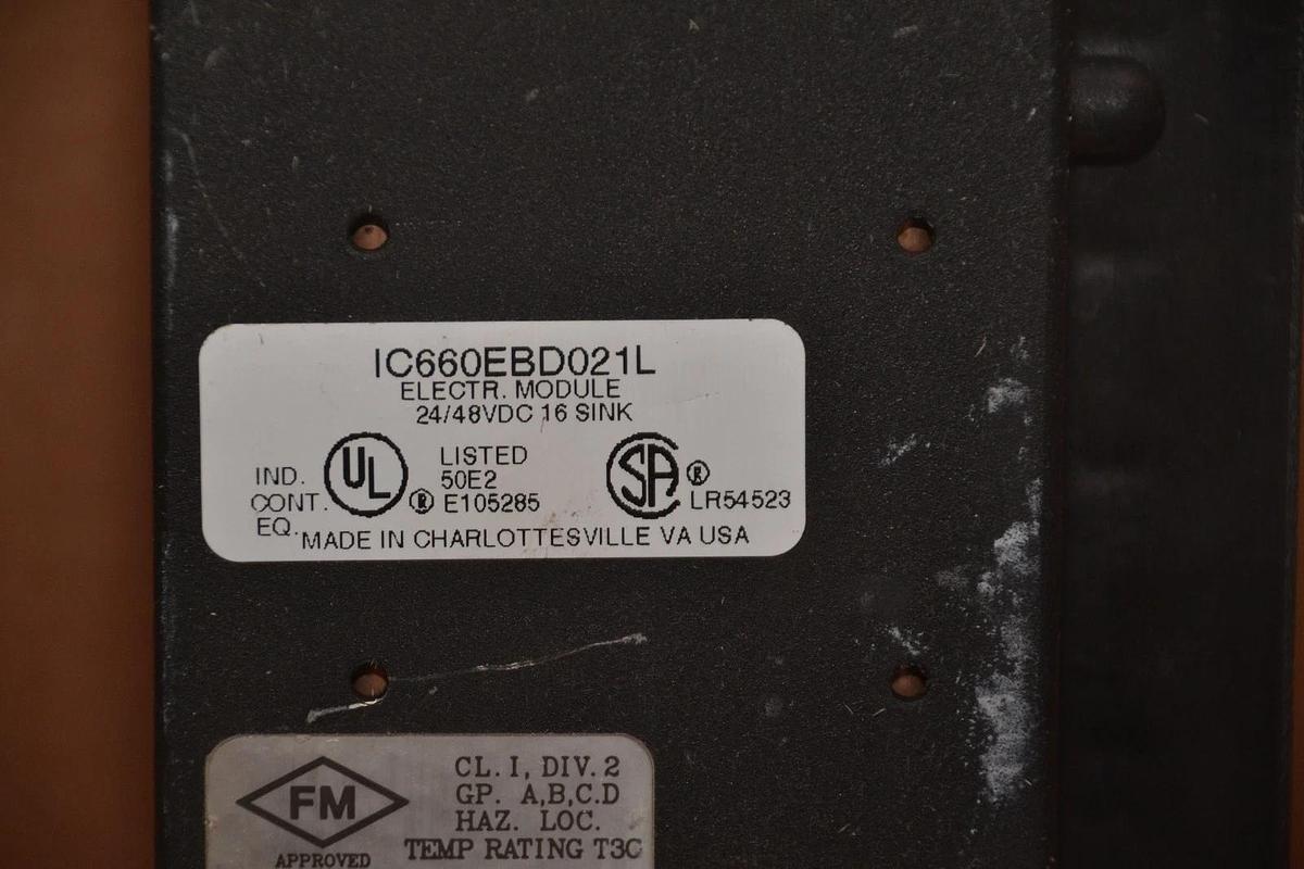Used General Electric GE Fanuc Electric Module 24/48v 16PT IC660EBD021L IC660TBD023K