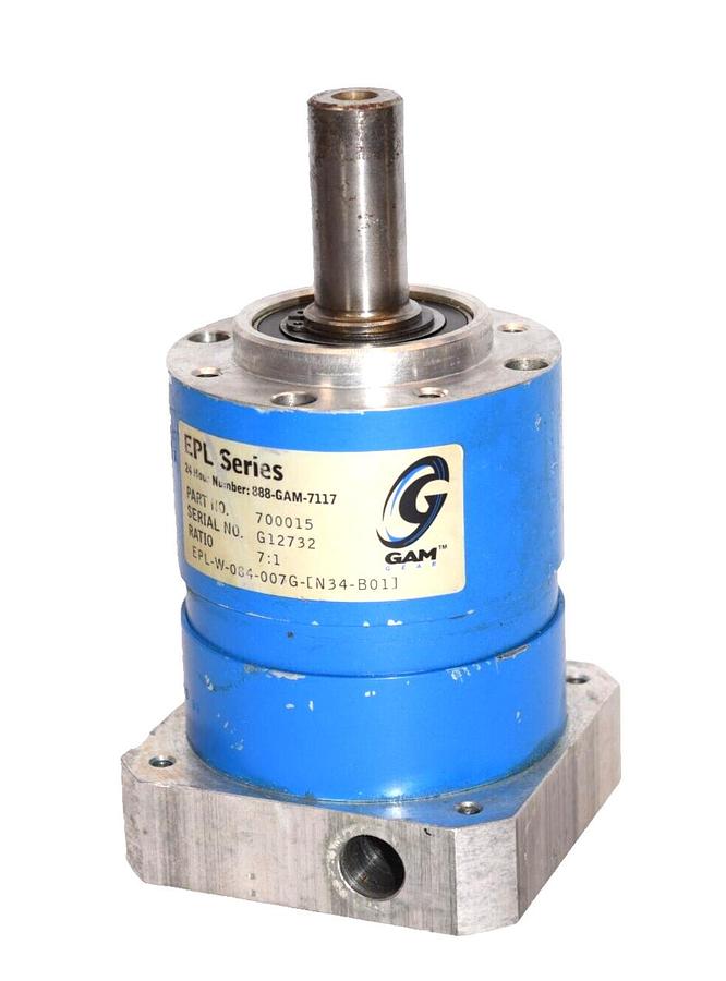 Used EPL SERIES 700015 7:1 Ratio Gear Head Reducer EPL-W-084-007G-[N34-B01]