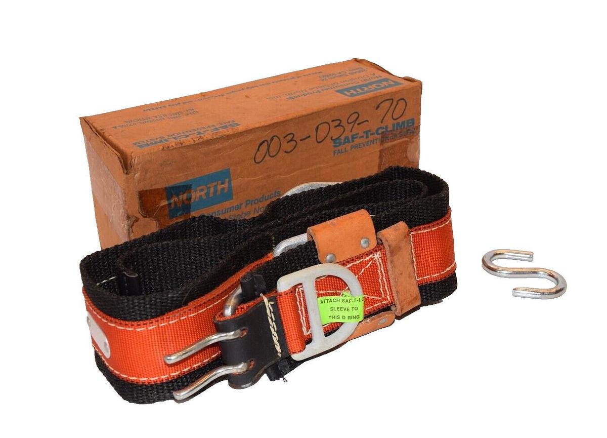 (NEW) NORTH / SAF-T-CLIMB 728-200-001 728200001 Medium Fall Prevention Belt