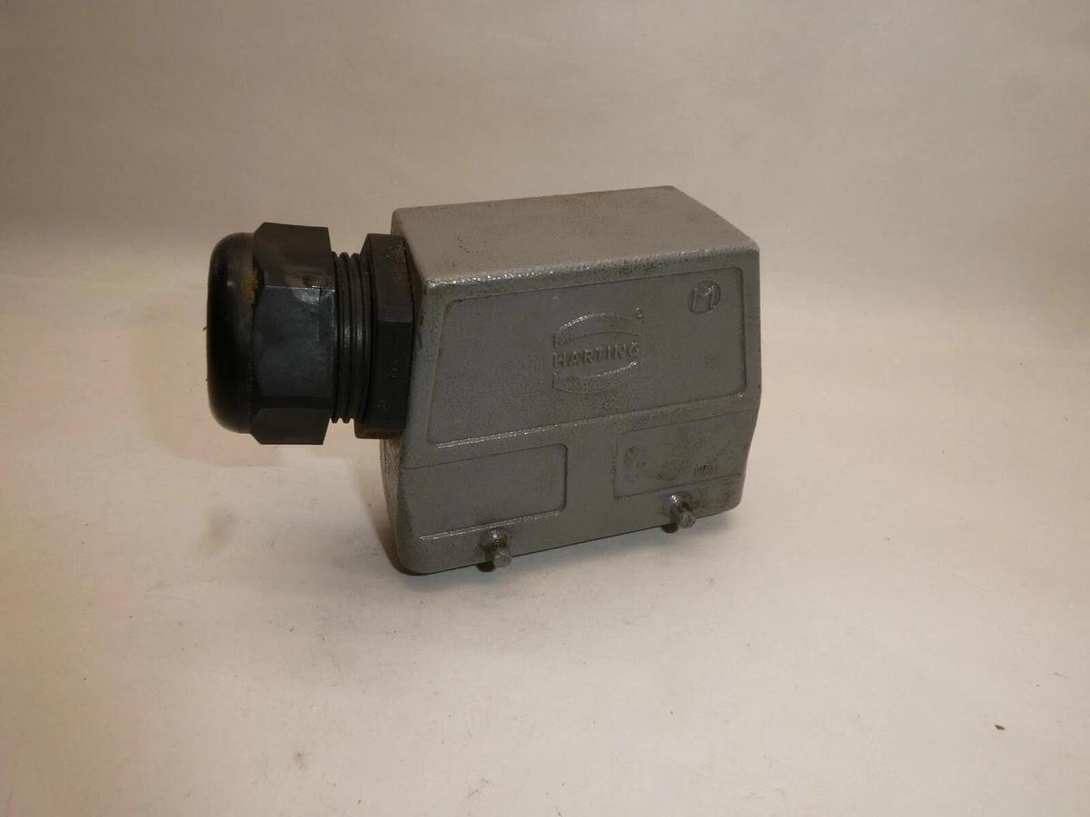 Used HARTING EPIC 10203000 H-BE 16 BS DR 17-32 16A 500V 6Kv/3 Plug