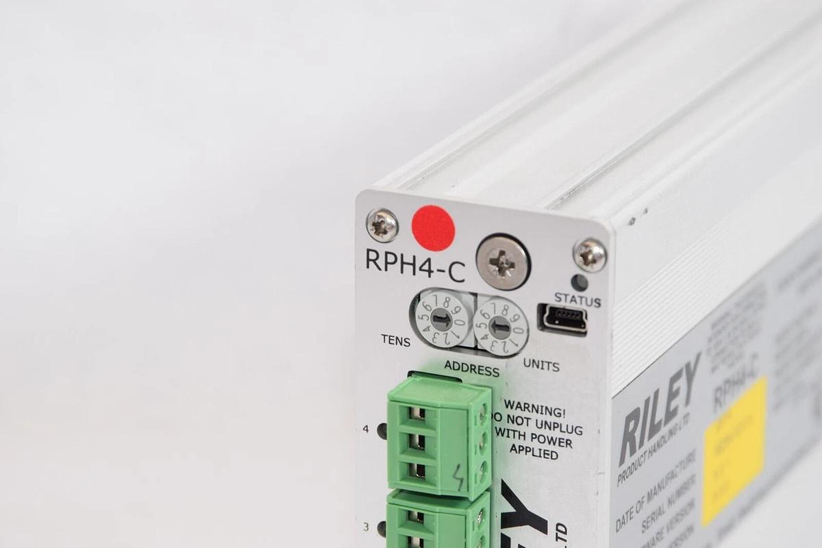 Used RILEY RPH4-C 110/240Vac 4 Channel Vibrator Controller With CAN BUS Control