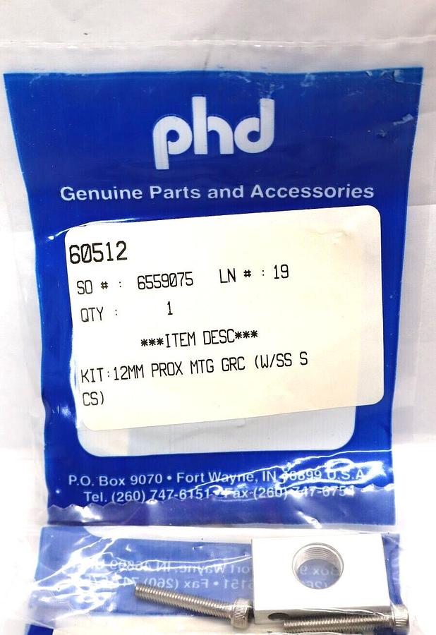 (NEW) PHD 60512 Mounting Kit For Gripper