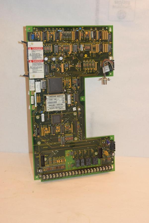 Used ALLEN BRADLEY 1336S-MCB-SP1 1336SMCBSP1 w/language module 1336S-EN3 Drive Board