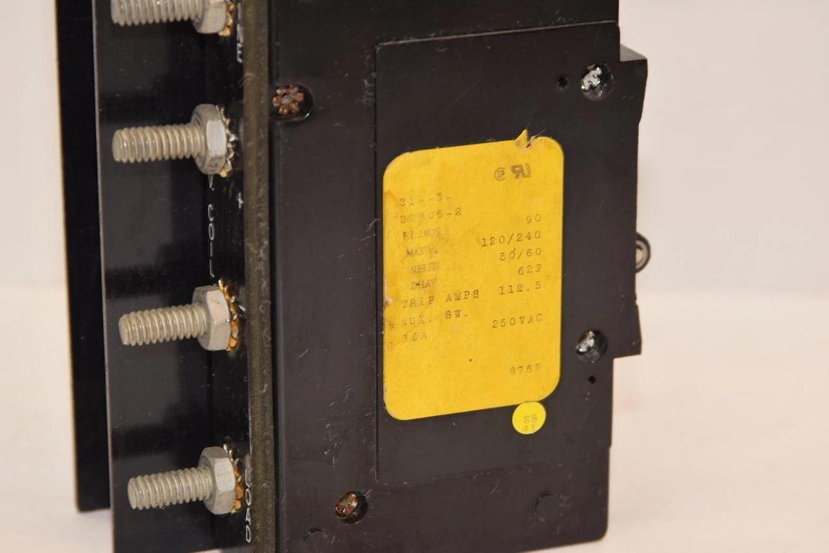 Used AIRPAX 219-3-22805-2 90A 120/240V 3P Circuit Breaker With Auxiliary Switch