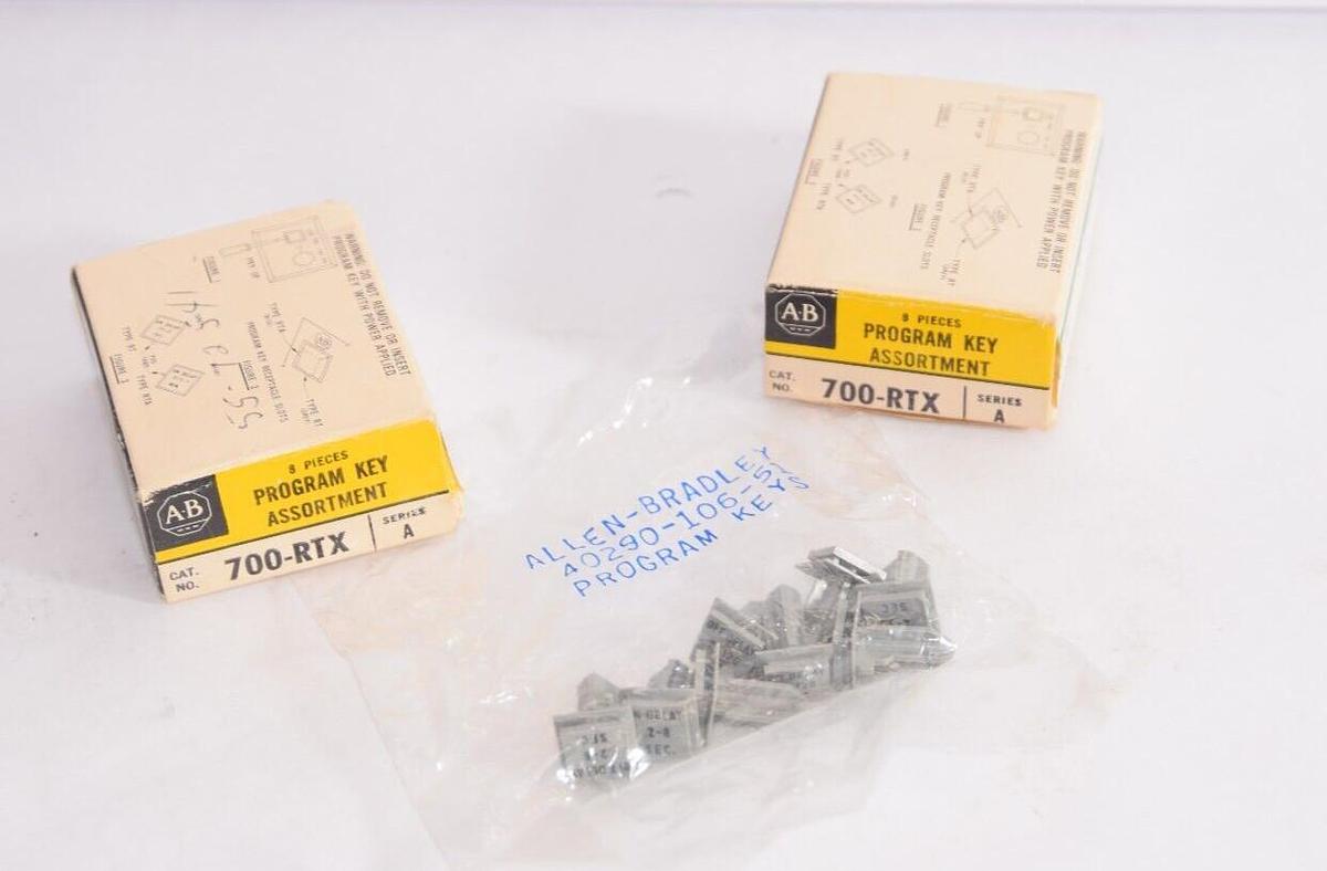 (NEW - Lot of 2) ALLEN BRADLEY 700-RTX Series A Program Key Assortment Accessory