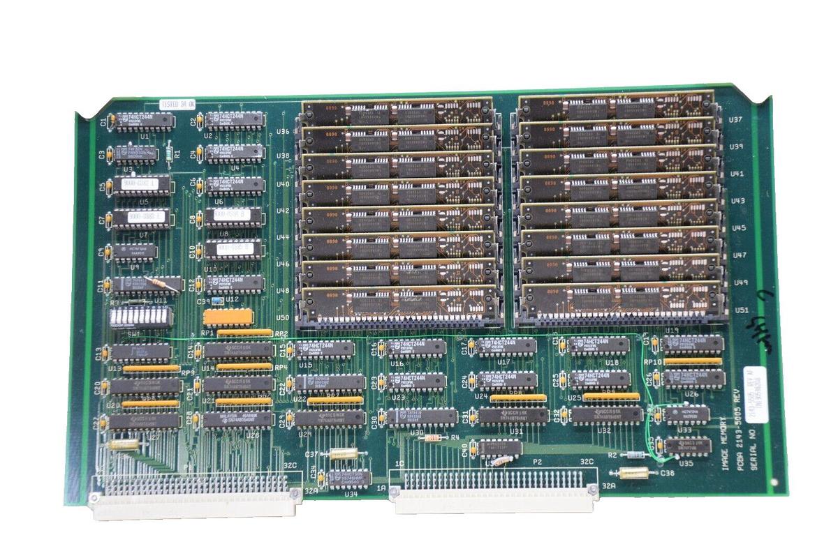 Used ADAC LABS 2143-5005 21435005 Rev W Image Memory PCBA Circuit Board Card