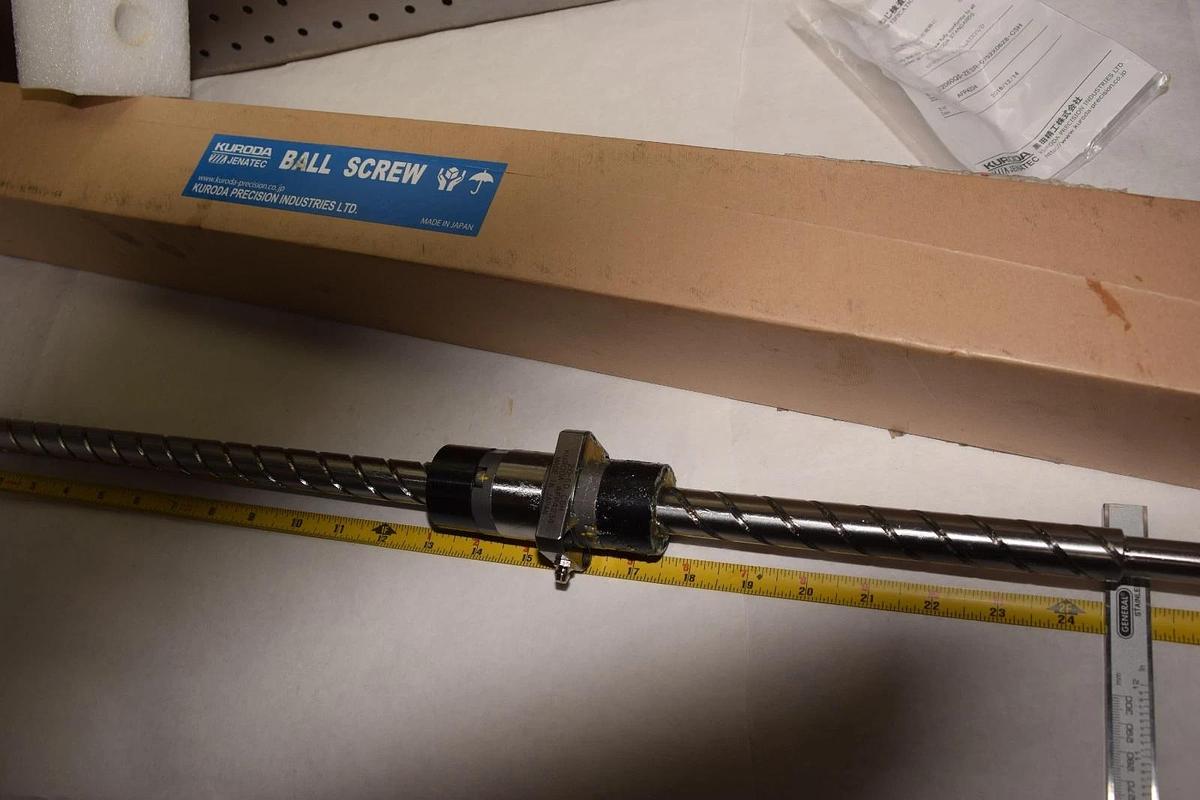 KURODA Ball Screw GZ2060QS-ZESR-0752-X0628-C5H 20-60 C5H  AFP4234 20mm 24.5" NEW