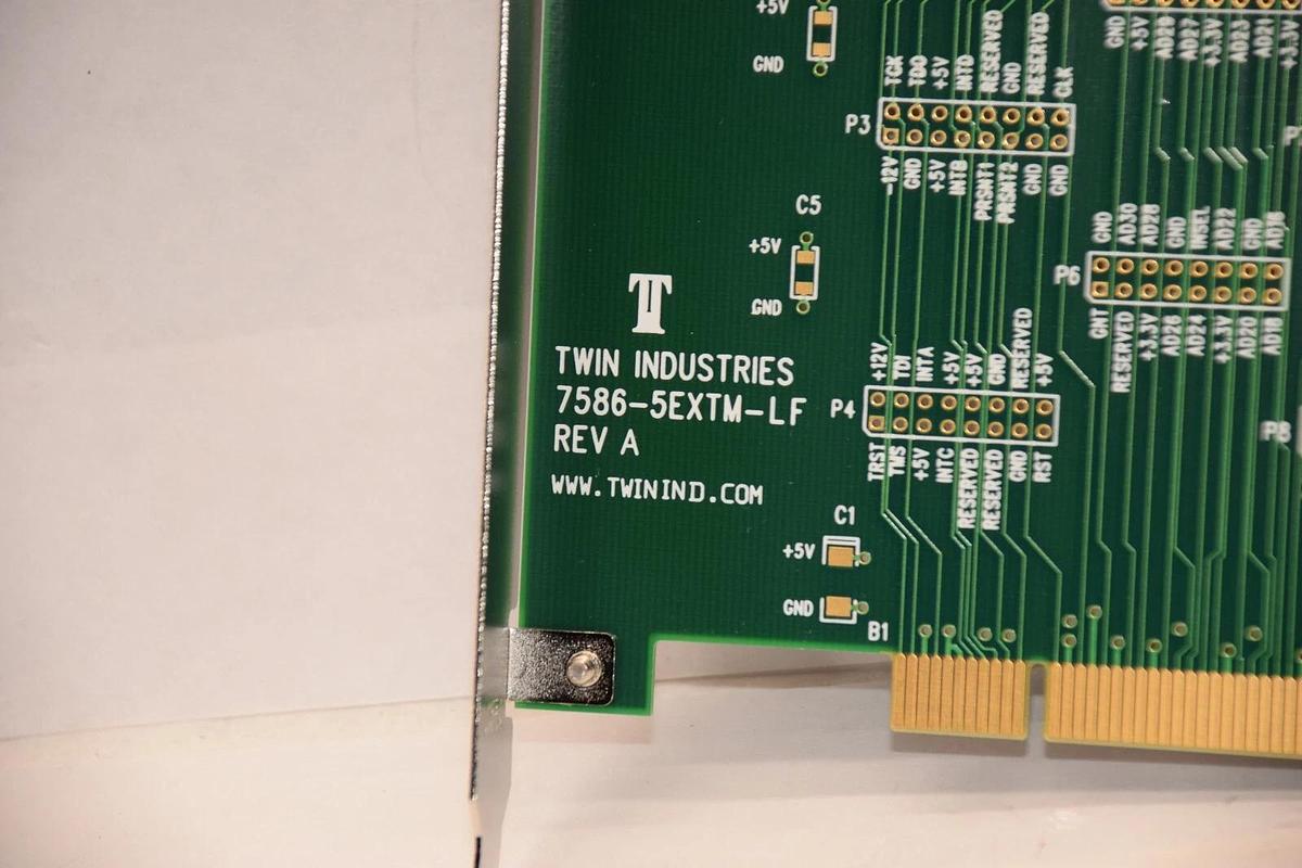 (NEW) TWIN INDUSTRIES 7586-5EXTM-LF , 75865EXTMLF 32 Bit PCI Extender Card Board