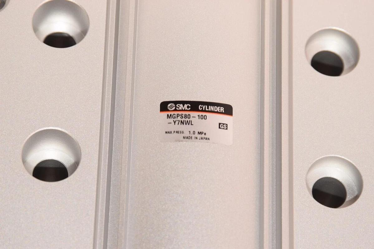 (NEW) SMC MGPS80-100-Y7NWL 1.0MPa Compact Guided Pneumatic Cylinder