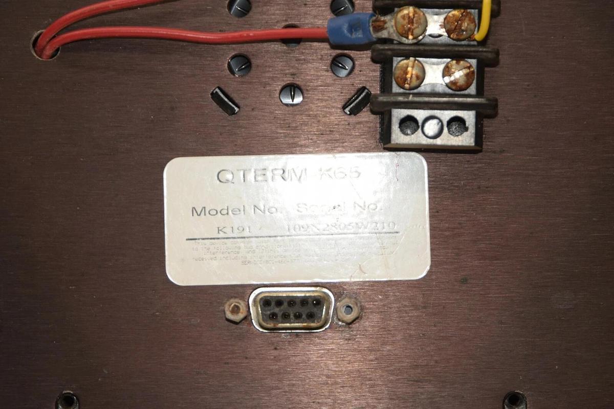 Used QSI CORP. QTERM-K65 K191 Operator Interface Terminal