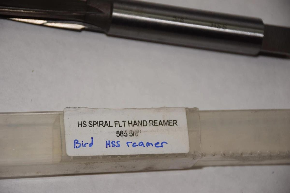 BIRD 565 5/8" HS SPIRAL FLAT HAND REAMER NEW