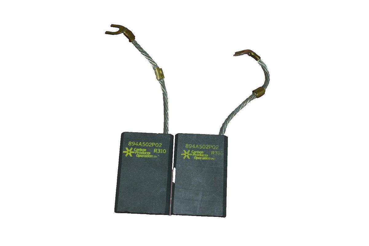 Used (2) CARBON PRODUCTS MOTOR BRUSH Brushes 2"x1-1/4"x3/8" 894A502P02 R310