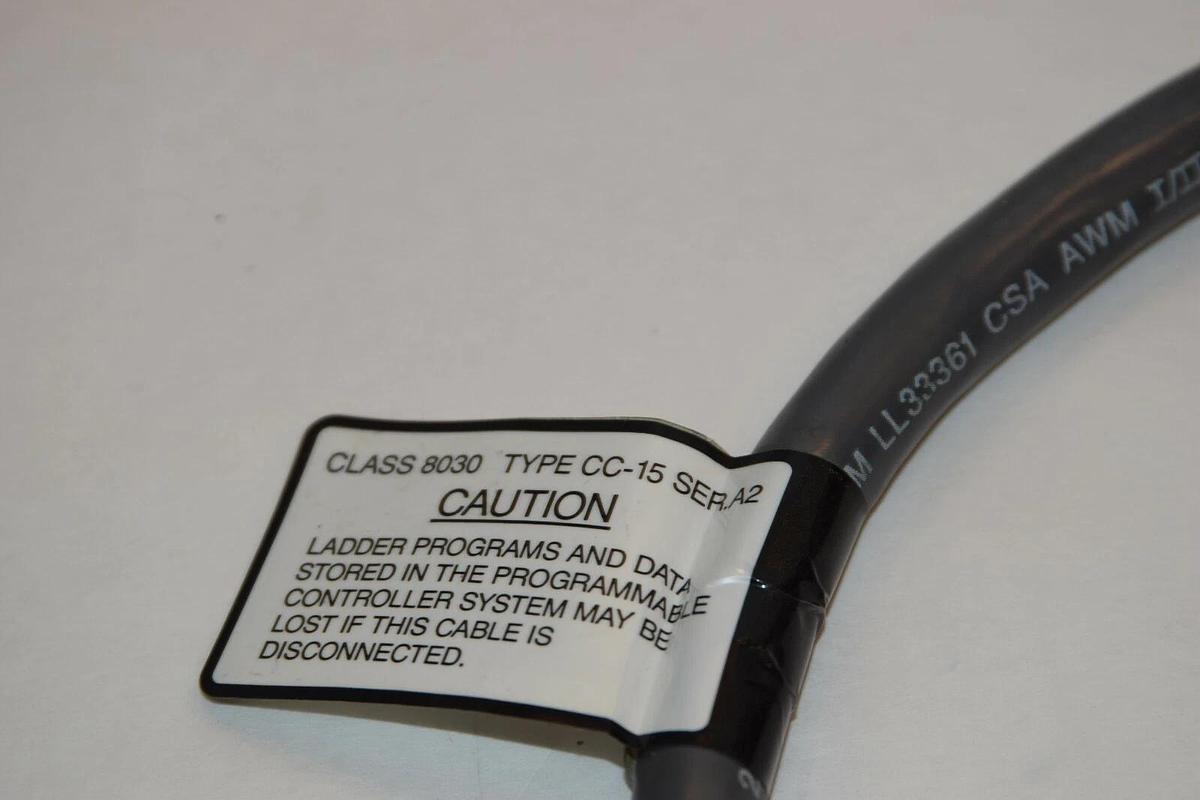 Used Square D Symax power supply Cable 8030 CC-15  A2  PR1 L33361 for PS25 PS35