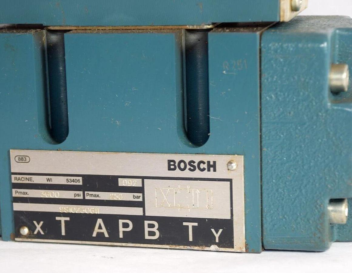 Bosch Valve 081WV10P1V3001PTWC0024/00 E51 9810230611 9810230403  3600psi *NOS*