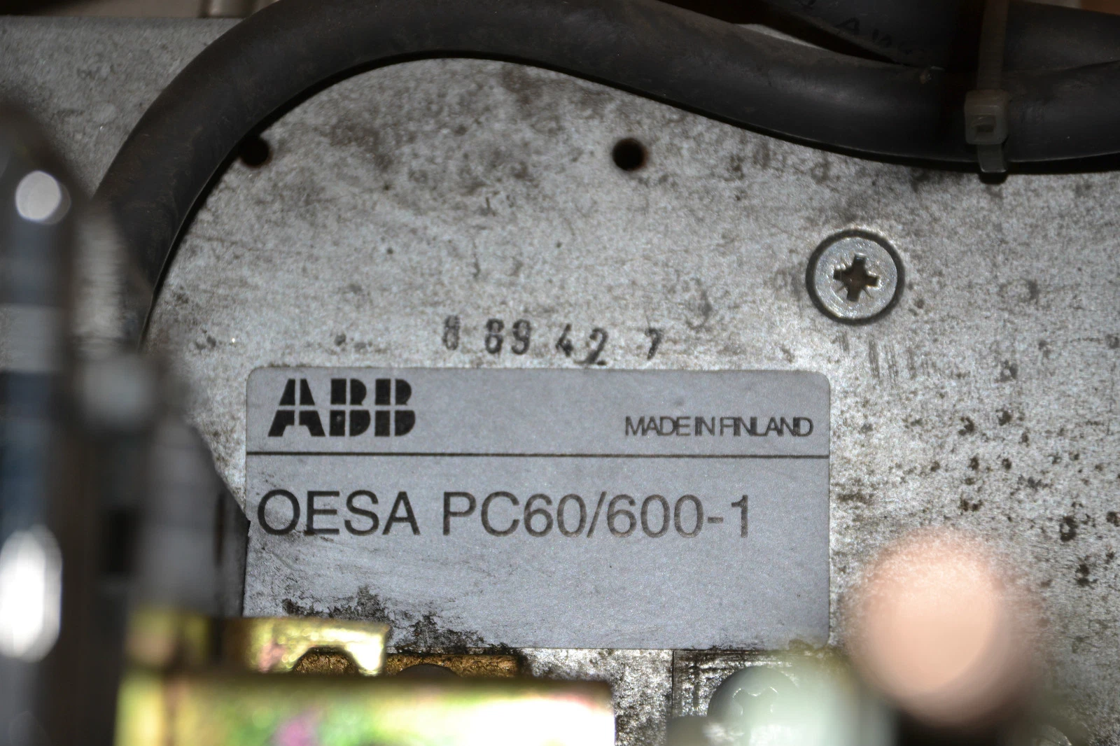 Used ABB DISCONNECT OESA PC60/600-1 OESAPC60/600-1 OESA-F600JT6-2/PTM 600 Amp A 600a