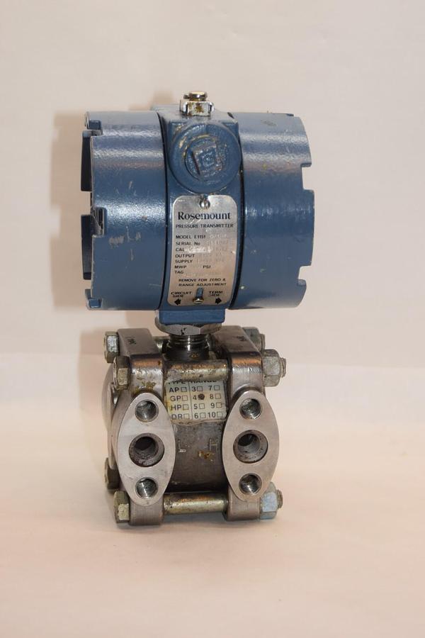 Used Rosemount Pressure Transmitter E1151 GP4E22 4-20ma 2000psi E1151GP4E22