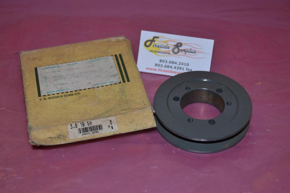 TB Woods V-Belt V Belt Sheave 3.8X1B SH TZF 3.8 1B SH 3.8X1BSHTZF 3.8X1BSH NEW