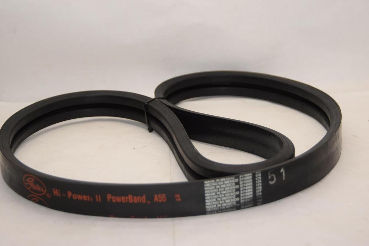 (NEW) GATES 2/A55 A55 Hi-Power PowerBand V-Belt