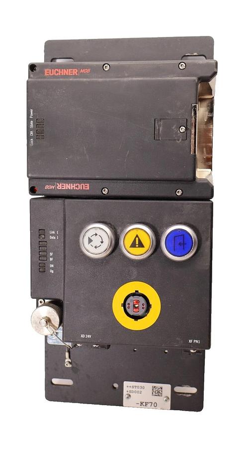Used EUCHNER Safety Switch Module MGB-L2B-PNC-R-117024 *As is- missing front button*