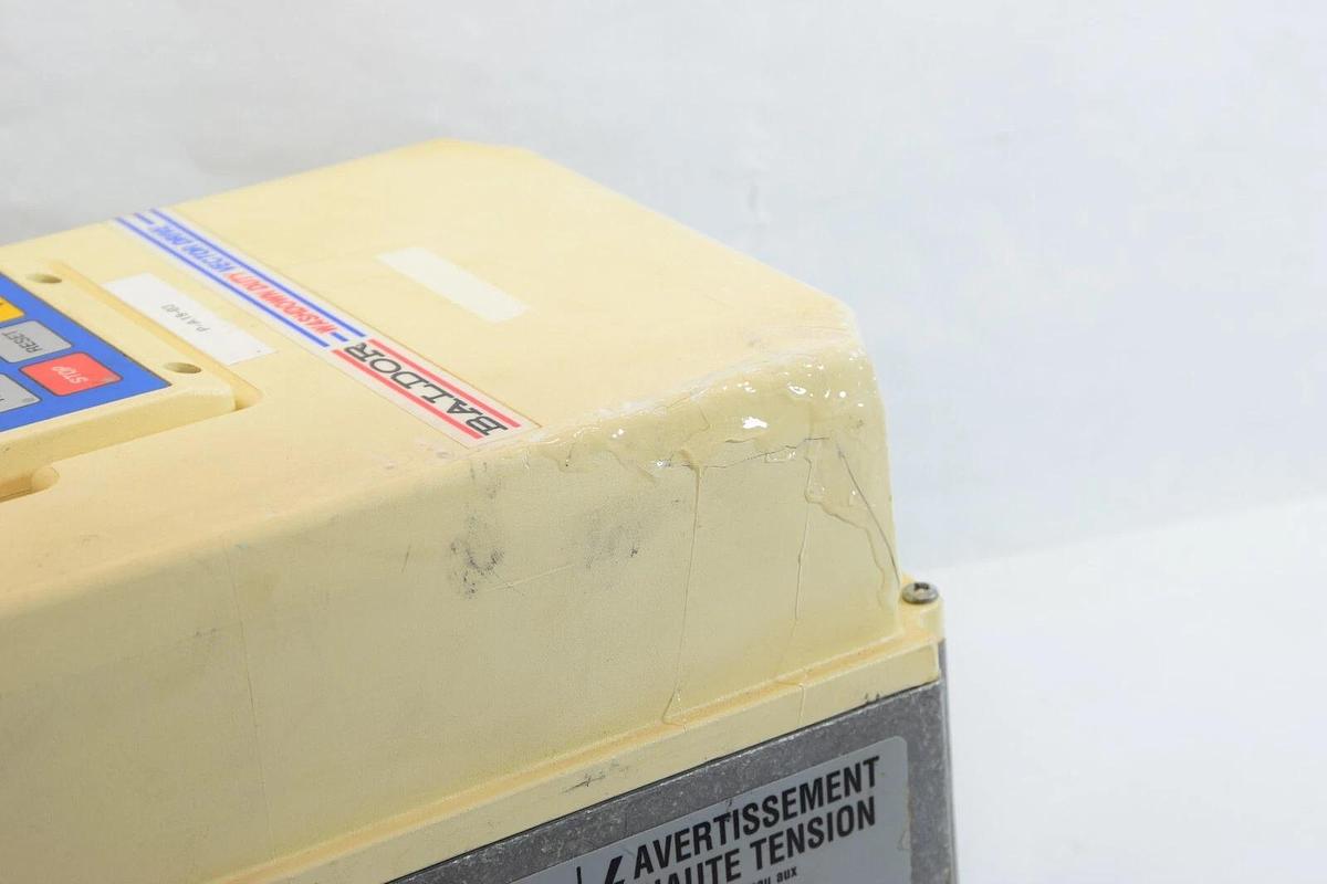 Used BALDOR ZD18H402-W 460Vac 3Ph 50/60Hz Washdown Duty Vector Drive *Cracked Case*