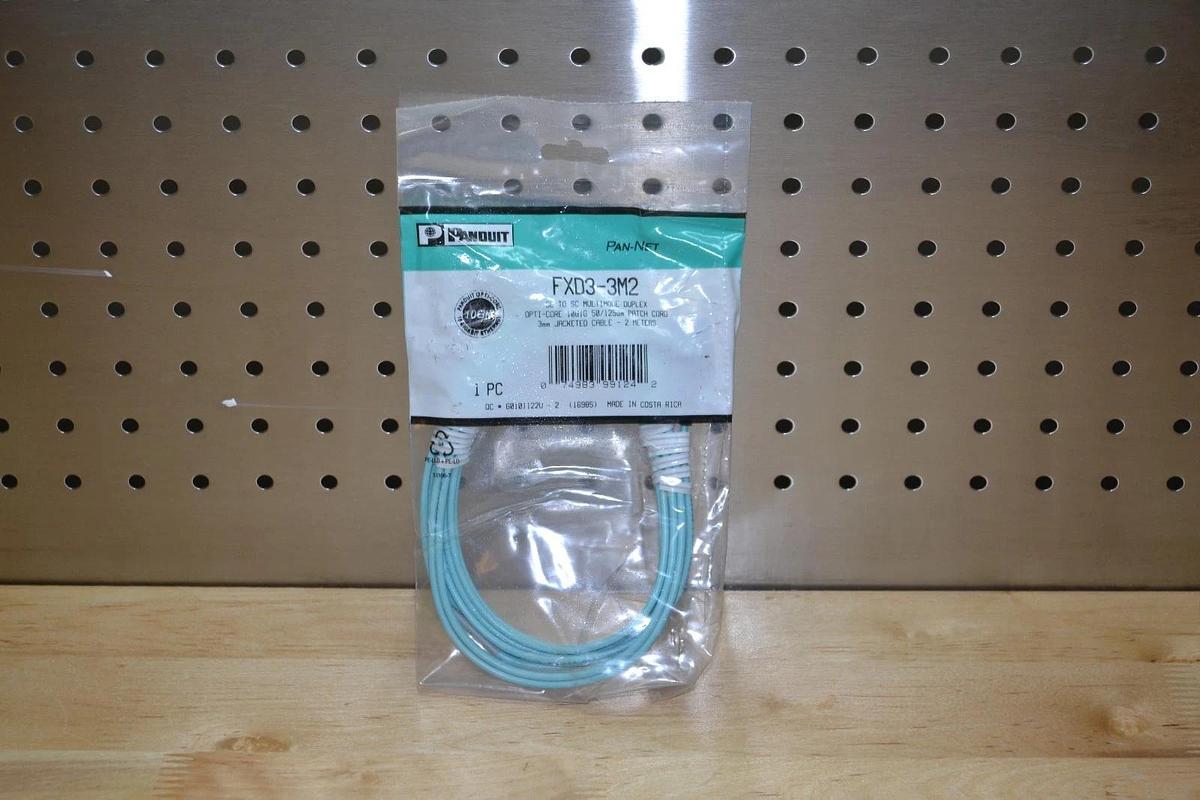 Used Panduit FXD3-3M2 Patch Cord Pan Net SC TO SC Multimode Duplex 3mm Jacketed New