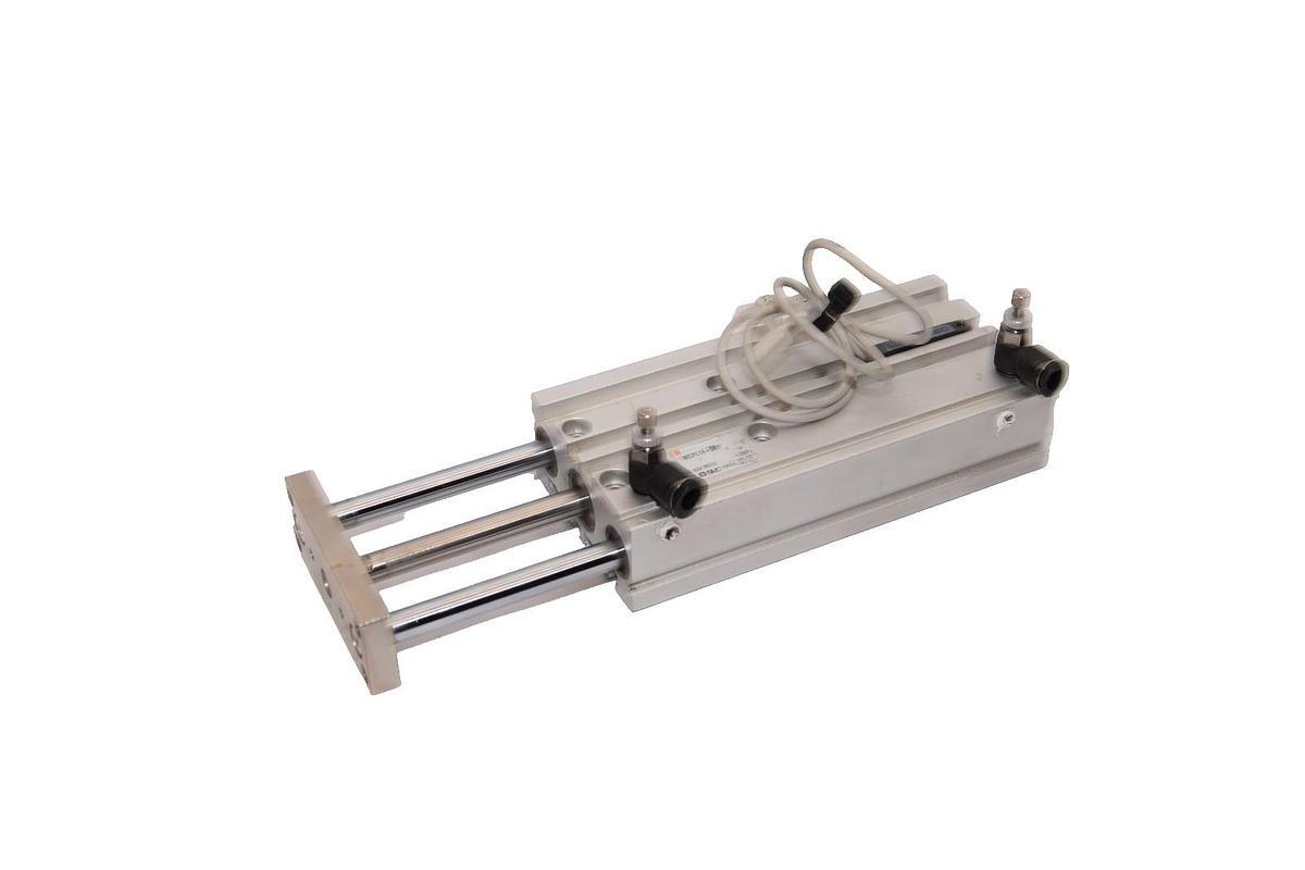 Used SMC MGPL16-100 , MGPL16100 1.0MPa Compact Glide Cylinder