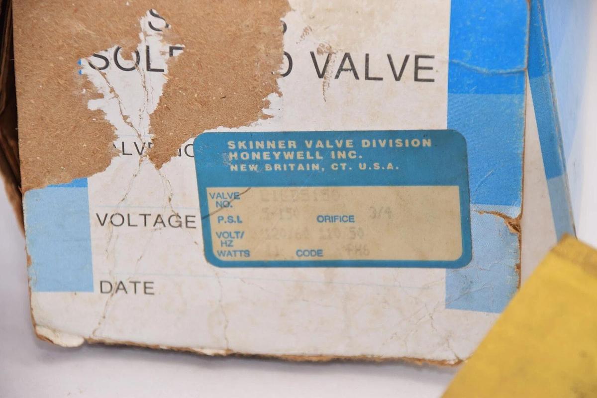 (NEW) HONEYWELL / SKINNER L1LB5150 5-150psi 110/120V 2-Way Valve 3/4" orifice