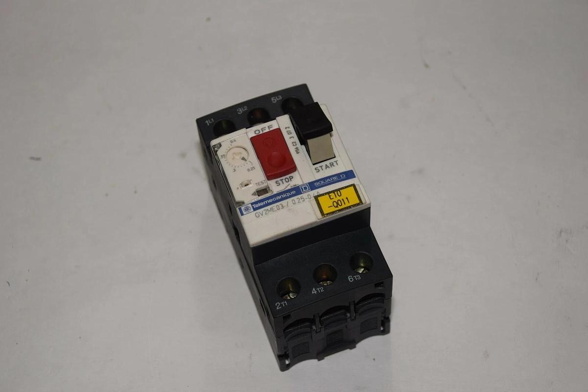 Used TELEMECANIQUE / SQUARE D / SCHNEIDER GV2ME03/0.25-0.4A CIRCUIT BREAKER