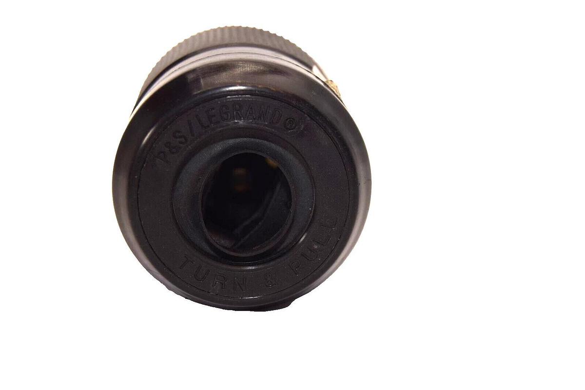 Used P&S LEGRAND PASS & SEYMOUR 153T 50A 250Vdc 600Vac Turn and Pull Plug Yellow