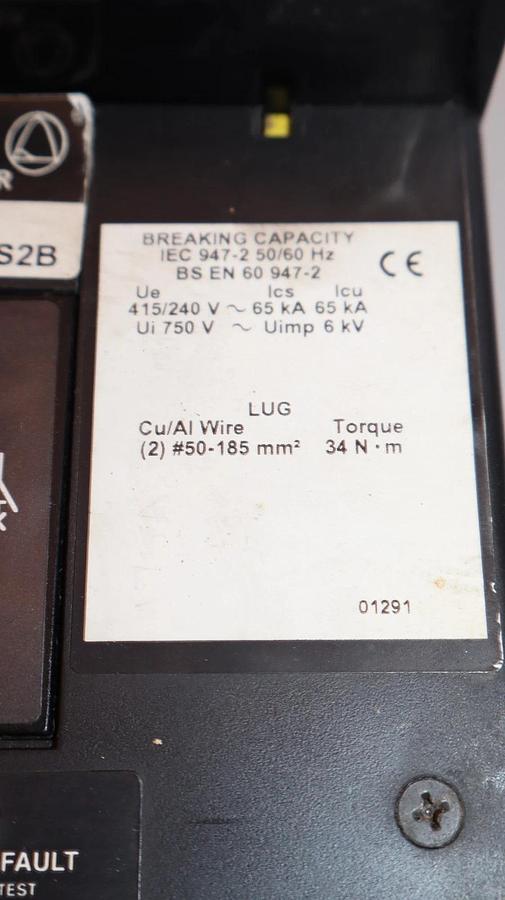 Refurbished Square D Breaker 250A 250 Amp LXI36250G ARP070 Micrologic SerB Ground Fault
