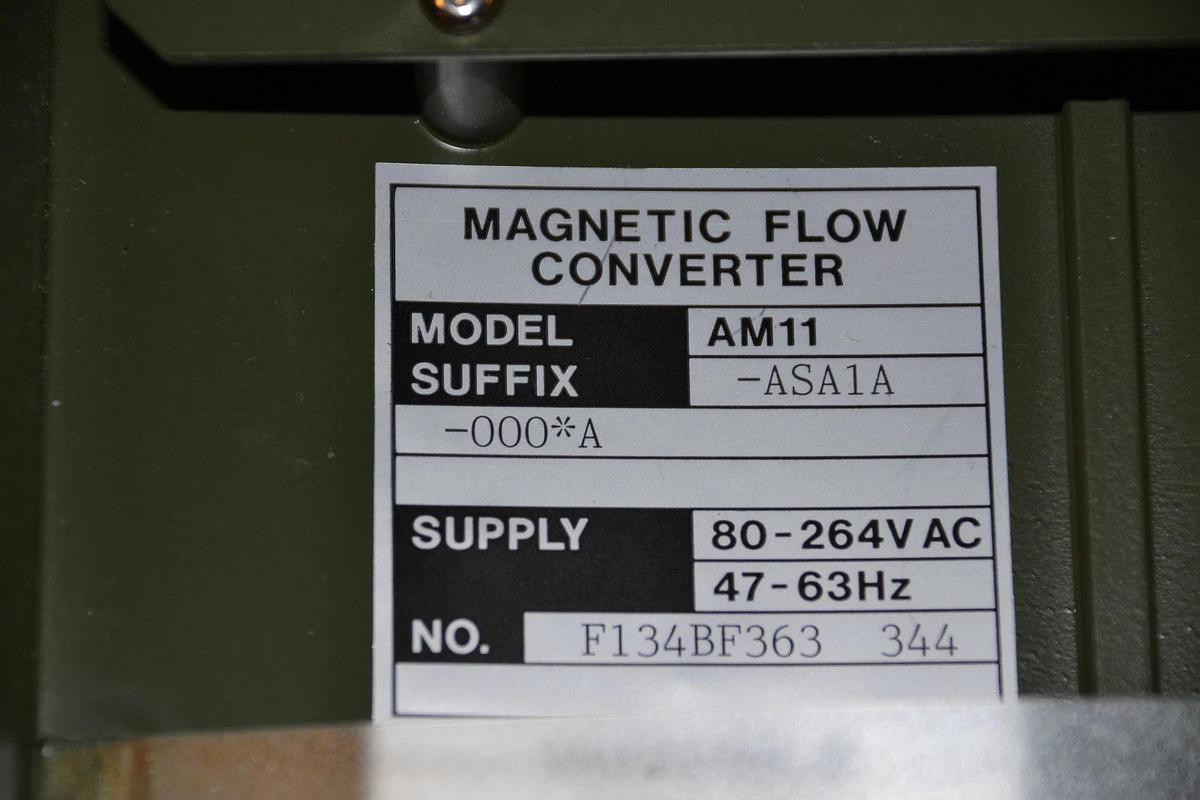Used YOKOGAWA ADMAG MAGNETIC FLOW CONVERTER AM11 ASA1A AM 11