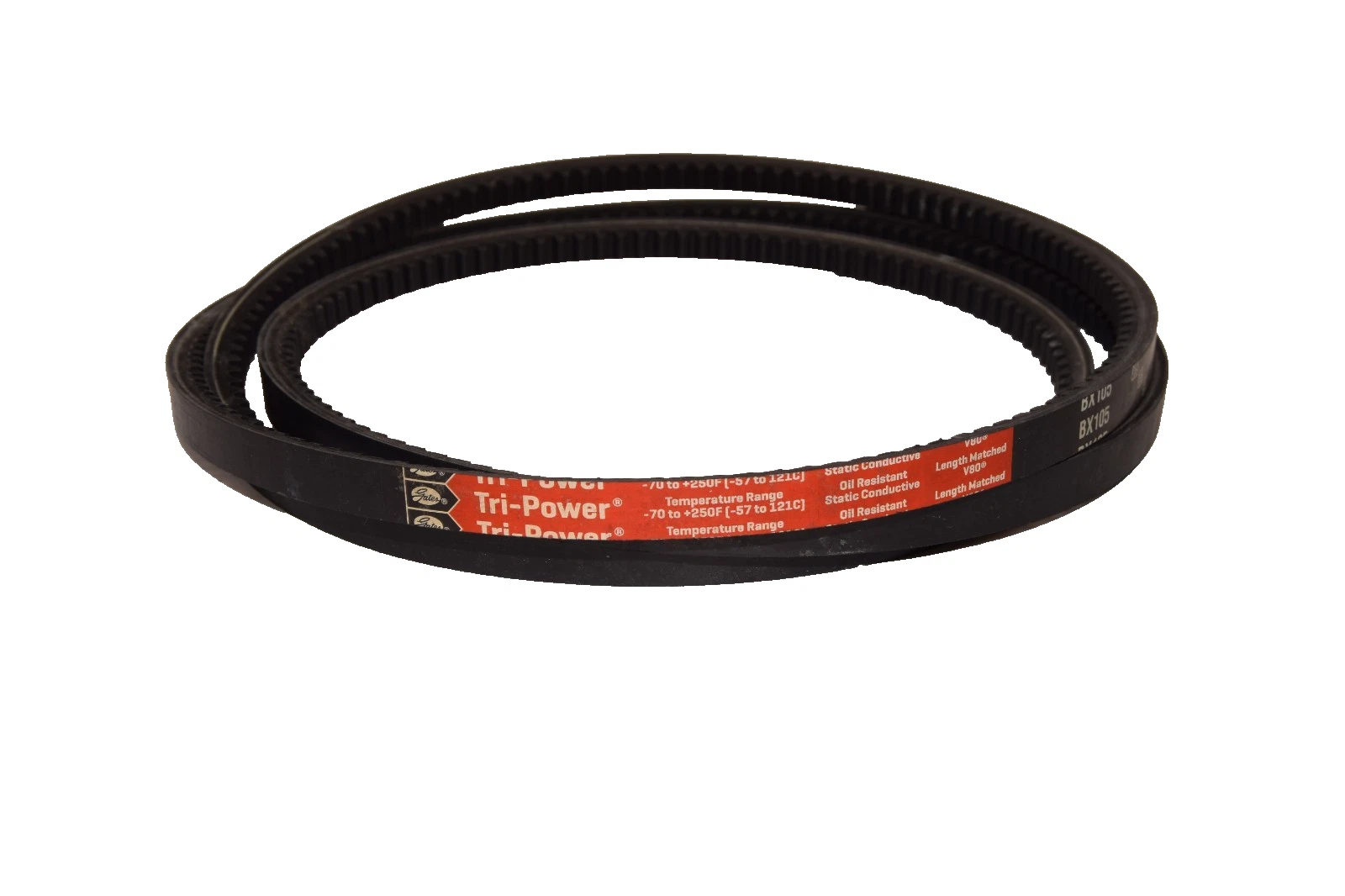 Gates Cogged V-Belt Belt BX105 BX-105 Tri-Power Static Conductive USA (New)
