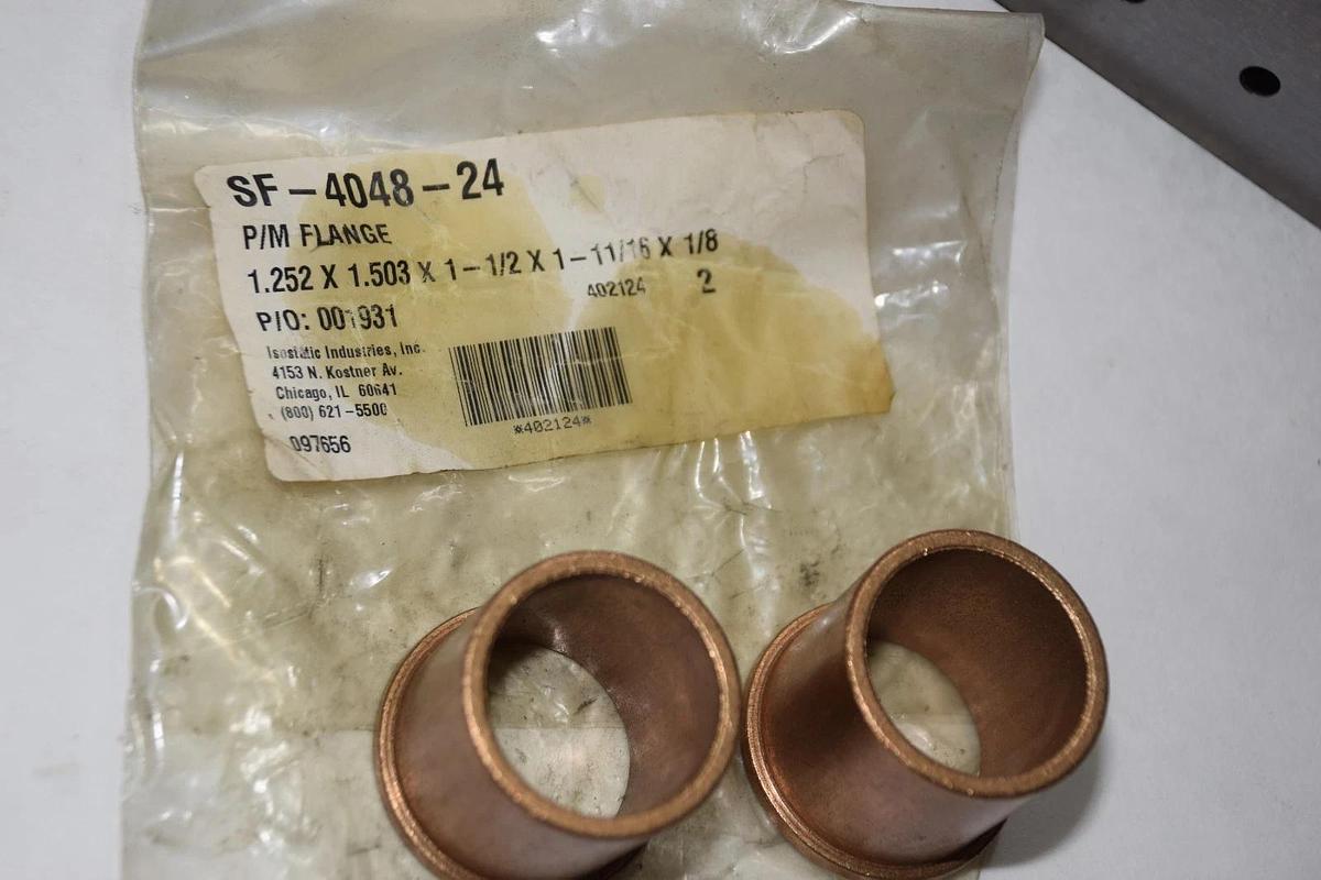 (PK OF 2) SF-4048-24 SF404824 1.25x1.503x1 - 1/2x1-11/16x1/8 BRONZE FLANGE NEW