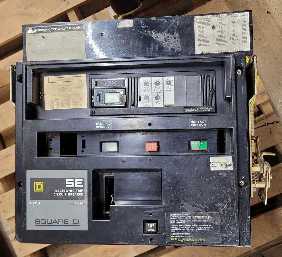 Used Square D SE Breaker 3000A 3000 Amp SEF363000LS 600v 3 Pole *As-is, READ*