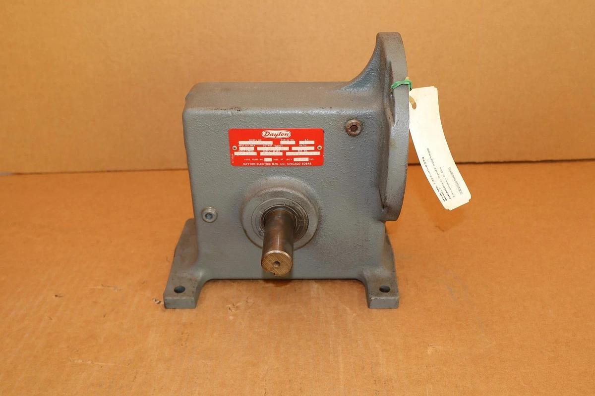 Dayton Gear Box Speed Reducer 2Z152C Ratio 25:1 3/4hp .75hp USA *NOS*