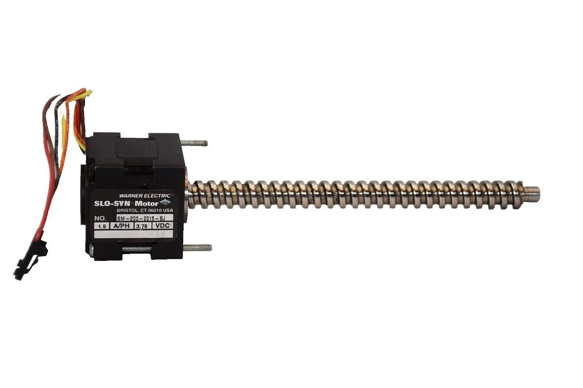 Used WARNER ELECTRIC SM-200-0015-BJ 1.5A 3.75Vdc Slo-Syn Stepper Motor
