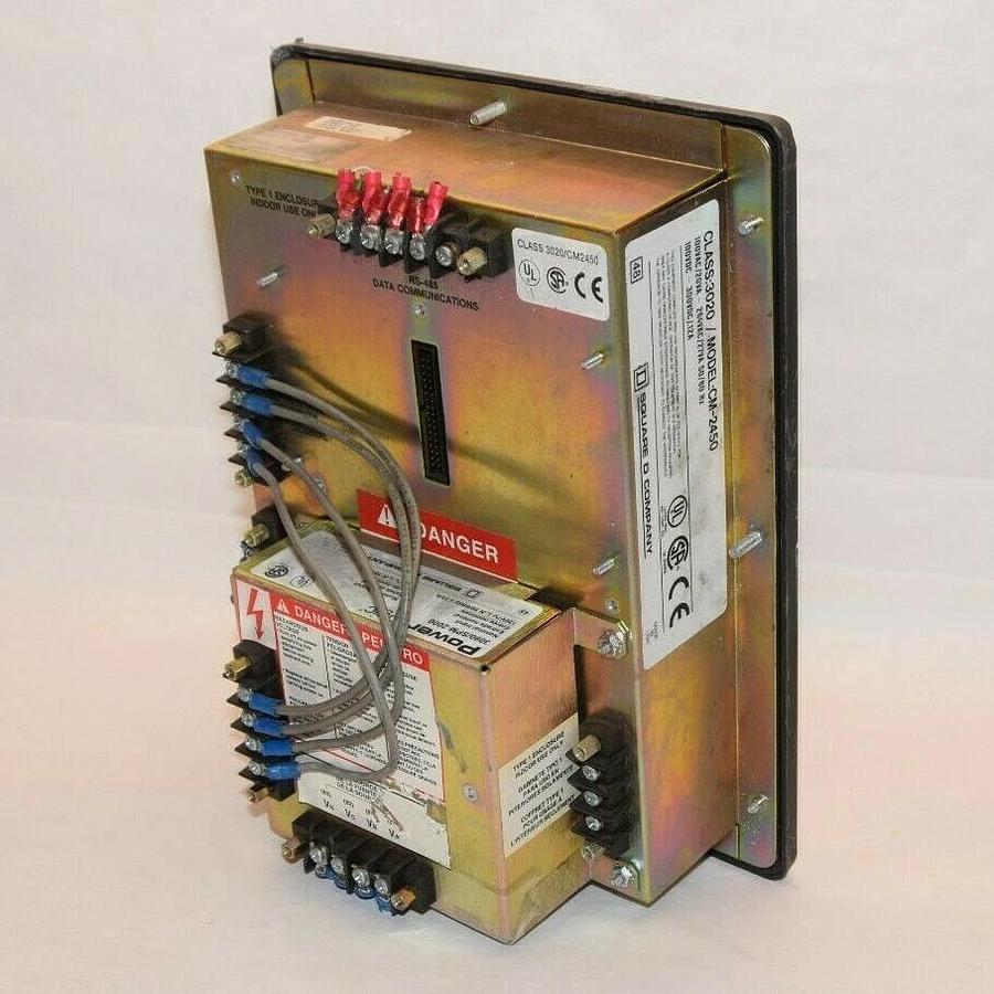 Used SQUARE D Power Logic Monitor 3020/CM-2450 3020 CM-2450 W/ 3090/SPM-2000 SRG PROT