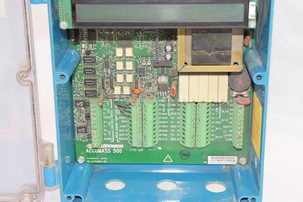 Used MILLTRONICS BW500 24751504-06 100/115/200/230V Accumass Control Module