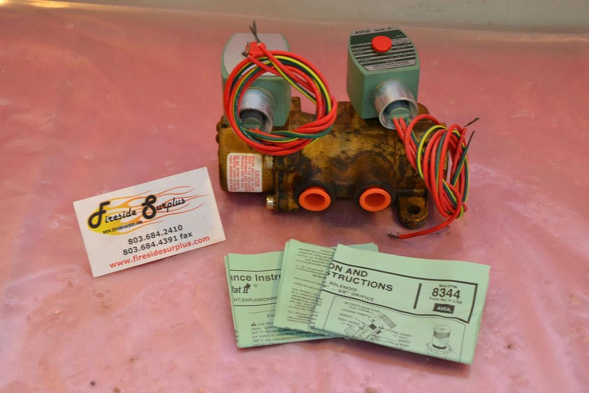 ASCO VALVE RED HAT 8344G80 3/8" PIPE NEW