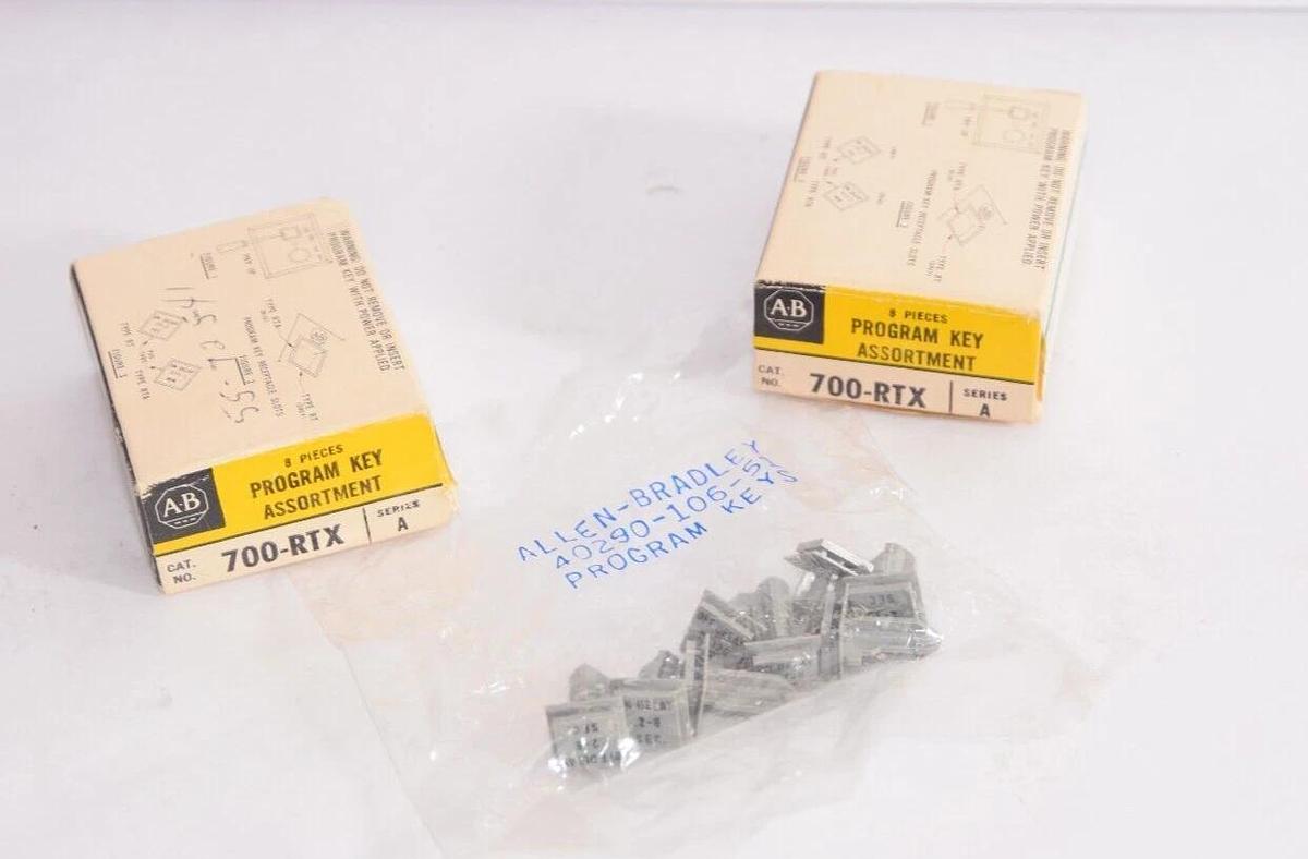 (NEW - Lot of 2) ALLEN BRADLEY 700-RTX Series A Program Key Assortment Accessory