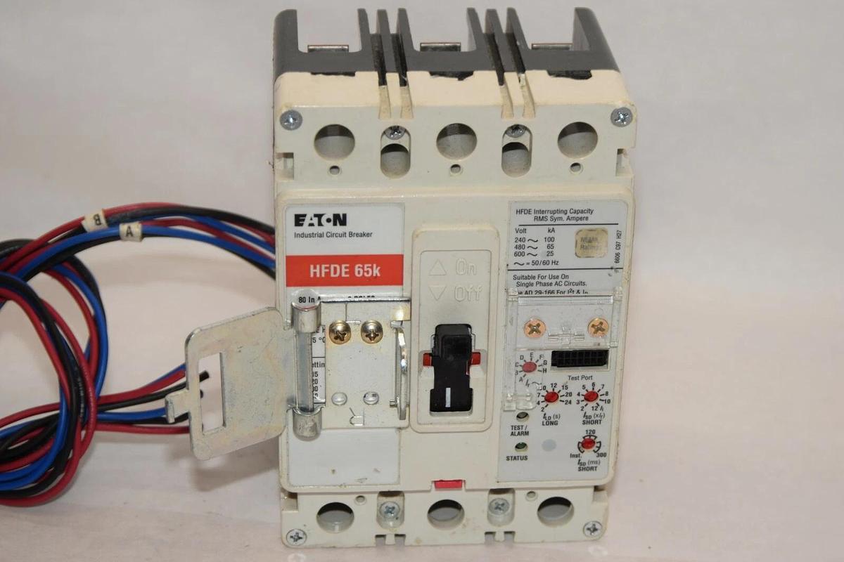 (NEW) EATON CUTLER HAMMER HFDE308032C02 80A 80 Amp A 3P 600Vac Circuit Breaker