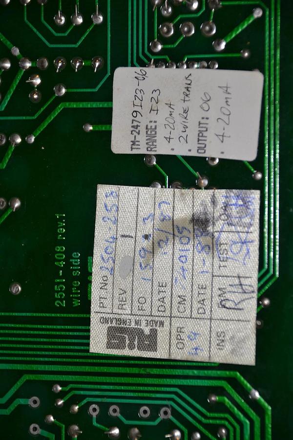 Used ROCHESTER INSTRUMENT SYSTEMS CIRCUIT BOARD TM-2479I23-C6 2504-258 2550-408