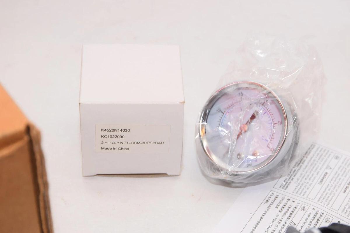 (NEW) PARKER P32EB93EGAPNZP 3/8" NPT Filter/Regulator 0-30psi W/Gauge