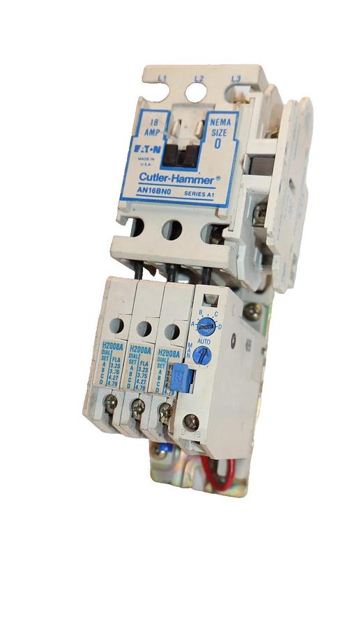Used Cutler-Hammer Eaton Starter CH AN16BN0 Size Sz 0 600V 18A 18 Amp 120v coil