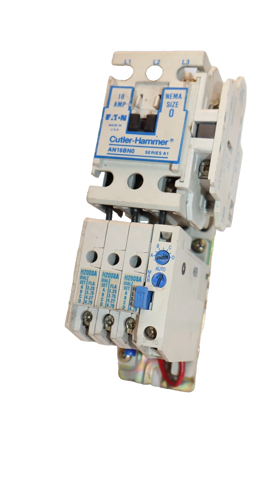 Used Cutler-Hammer Eaton Starter CH AN16BN0 Size Sz 0 600V 18A 18 Amp 120v coil